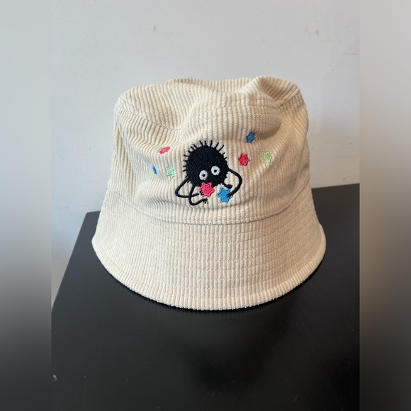 Studio Ghibli Spirited Away Soot Sprite Corduroy Bucket Hat - Picture 2 of 7